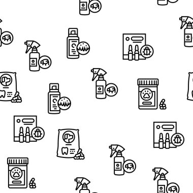 Hayvan Ürünleri Gıda Vektörü Kusursuz Desen