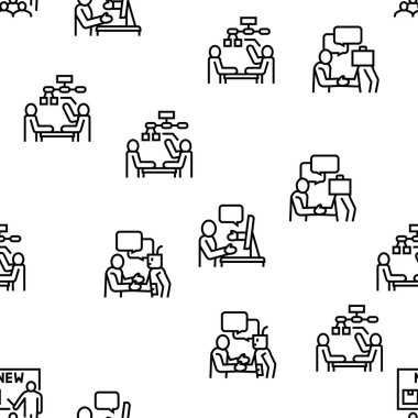 Tanıştırma Konuşma Vektörü Kusursuz Desen