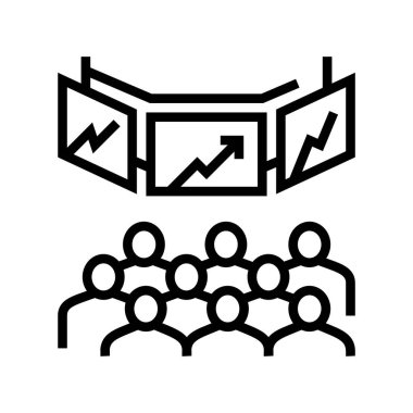 borsa çizgisi simgesi çizimi üzerinden ticaret