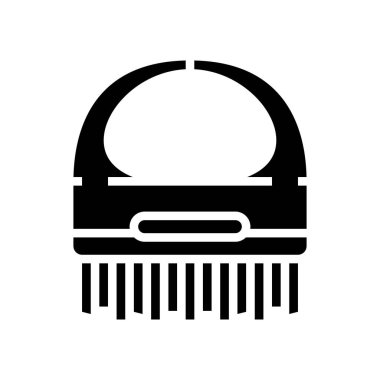 fırça spa salonu aksesuar simge vektör illüstrasyonu