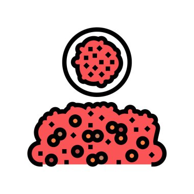 dagoussa groat renk ikonu vektör illüstrasyonu