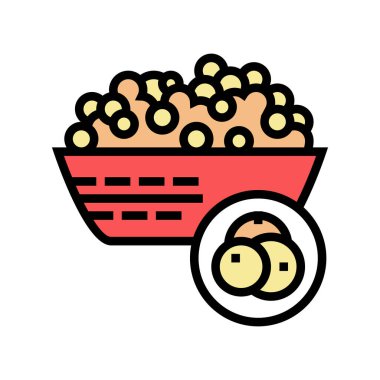 som groat renk ikonu vektör illüstrasyonu