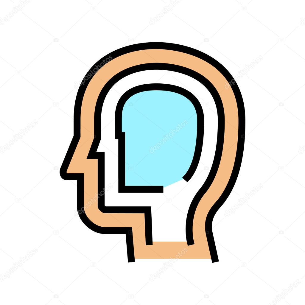 ontology philosophy color icon vector illustration