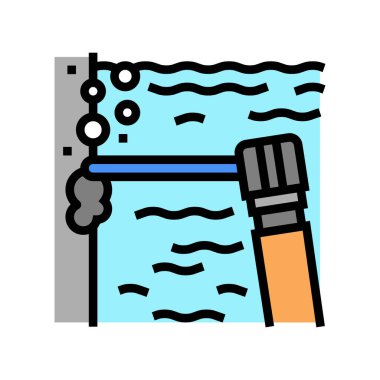 spot kaynak renk ikonu vektör illüstrasyonu