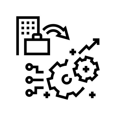 deneyim faydalar çizgi vektör illüstrasyonu