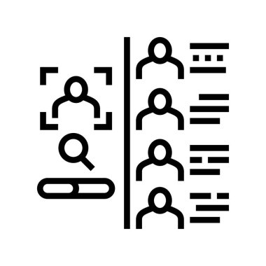 Erişim satırı simgesi çizimi için yüz kimliği olan kişiler araştırılıyor