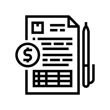 kayıt satırı simgesi çizimi