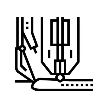 hiperbarik kaynak çizgisi vektör çizimi