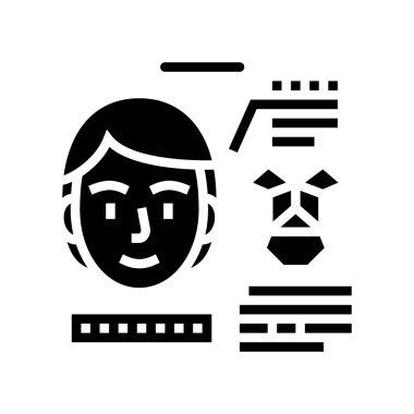 Çalışma yüzü kimlik simgesi vektör illüstrasyonunun yapısı