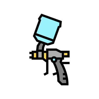 Hava kompresörü renk ikonu çizimi için silah