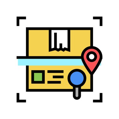 taranıyor ve araştırılıyor kutu rengi vektör illüstrasyonu