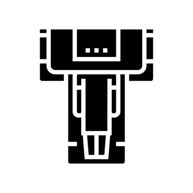 Tomografi radyoloji sembolü vektör illüstrasyonu