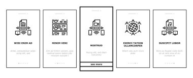 İnternet Sosyal Medya Bindirme Simgeleri Vektörü Ayarladı