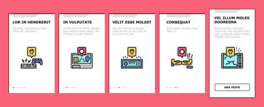 Elektronik Onarım Bindirme Simgeleri Vektörü Ayarla