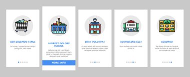 Satın Alım ve Alışveriş Simgeleri Ayarlama Vektörü