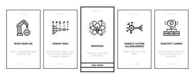 Sinirsel Ağ ve Ai Bindirme Simgeleri Vektörü Ayarla