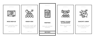 Hissedar İş Bindirme Simgeleri Vektörü Ayarladı