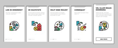 İşletme Bindirme Simgeleri İçin Yararları Vektörü Ayarladı