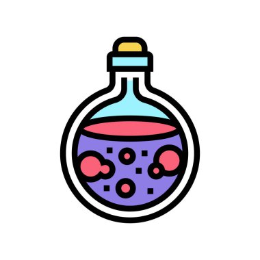 aşk iksiri renk vektör illüstrasyonu