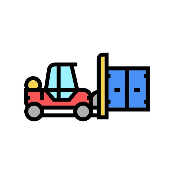 Puerto cargador icono de color vector ilustración — Vector de stock