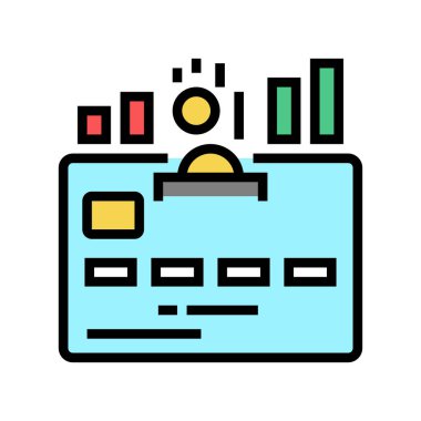 Kümülatif kart renk vektör illüstrasyonu