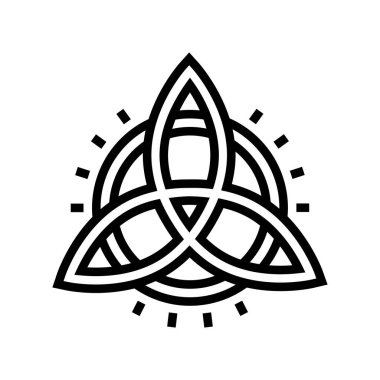 sembolü astrolojik çizgi vektör illüstrasyonu