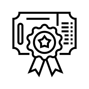 Kart bonus satırı ikon vektör çizimi