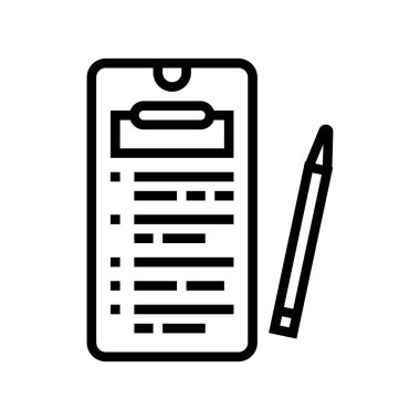 çevrimiçi eğitim başvuru hattı vektör illüstrasyonu