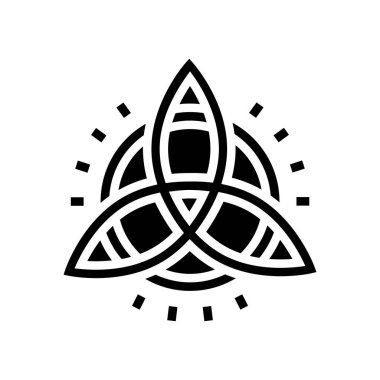 Sembolik astrolojik sembol ikon vektör illüstrasyonu