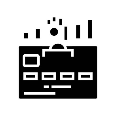 Kümülatif kart sembolü vektör illüstrasyonu