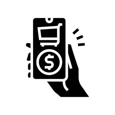 çevrimiçi telefon uygulaması simge vektör illüstrasyonuName