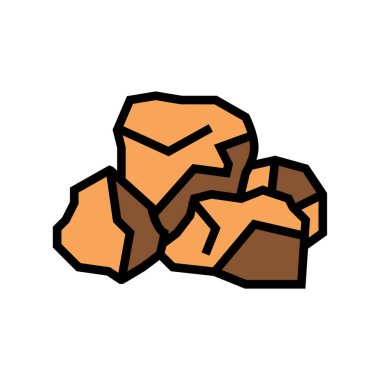 boksit alüminyum üretimi renk vektör illüstrasyonu