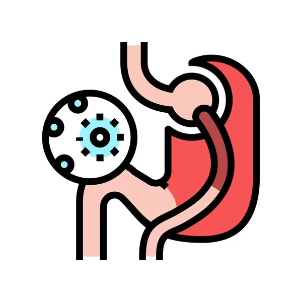 Infection bariatrique icône de couleur illustration vectorielle — Image vectorielle