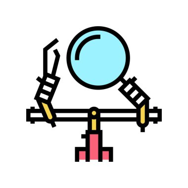 adım Looper renk ikonu vektör çizimi