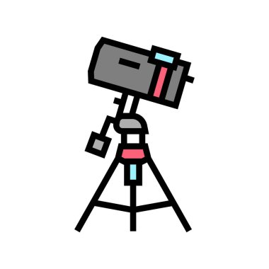 katadioptrik yıldız evi renk ikonu vektör illüstrasyonu