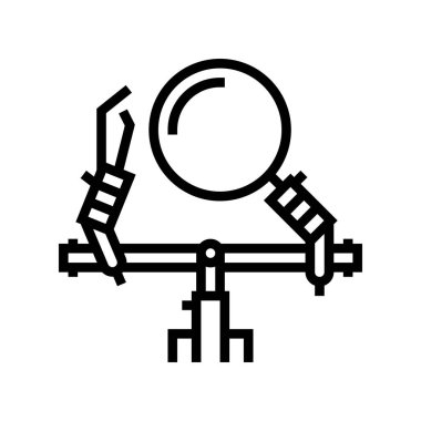 adım Looper satır simgesi vektör çizimi