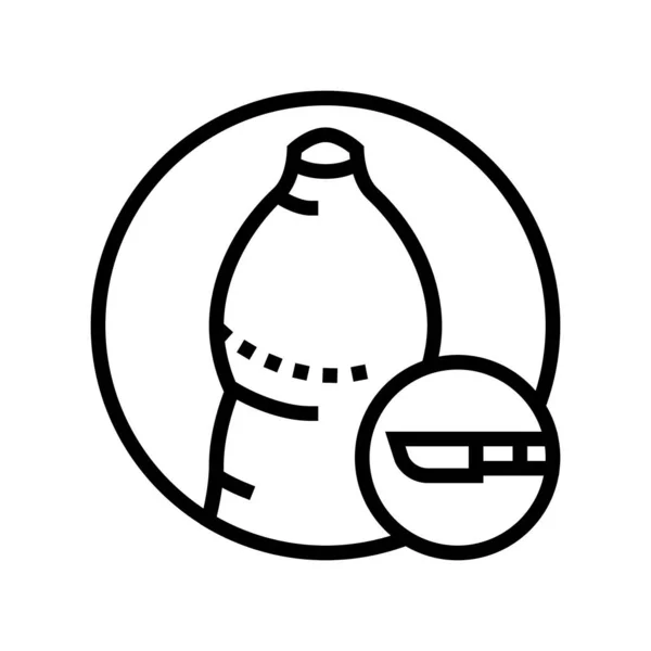 Phimosis disease line icon icon vector illustration — 스톡 벡터