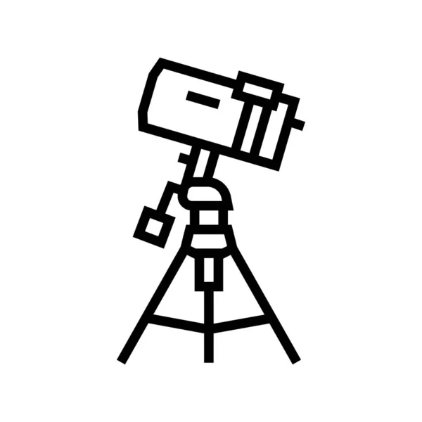 Catadiottrico planetario linea icona vettoriale illustrazione — Vettoriale Stock