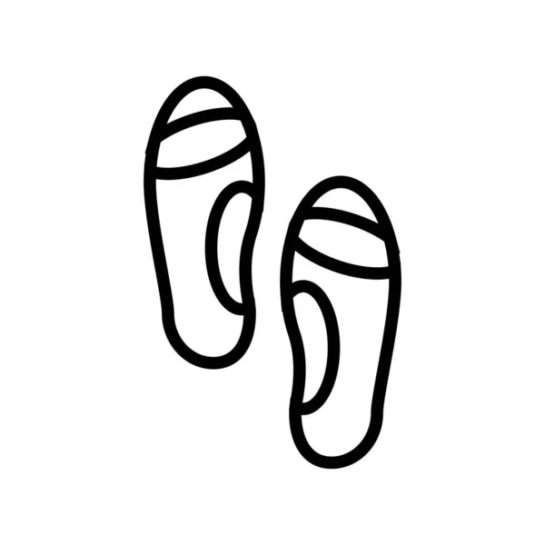 Orthopedic insoles line icon vector illustration — Stock Vector