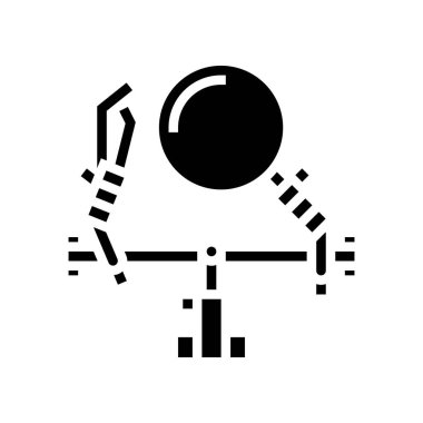 adım Looper satır simgesi vektör çizimi