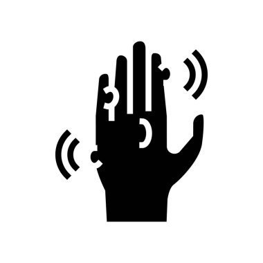 warts hastalık çizgisi ikon vektör çizimi