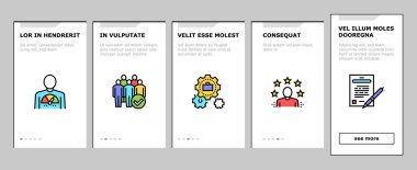 İş Ahlakı Bindirme Simgeleri Vektörü Ayarladı