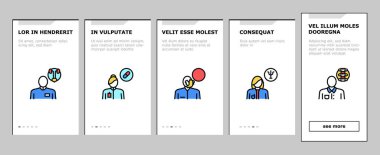 Tıbbi Uzmanlık Kaydırma Simgeleri Vektörü Ayarladı