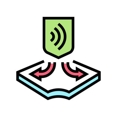 gerilmiş kumaş özellikleri renk vektör illüstrasyonu