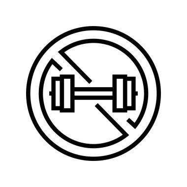 karşıt gösterilen yük çizgisi vektör çizimi