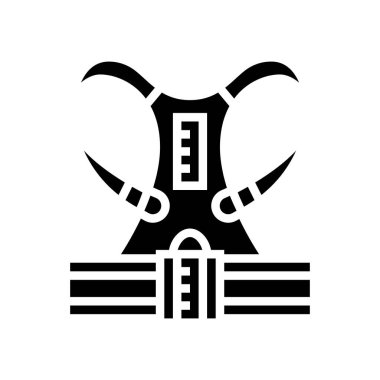 korse aracı simge vektör illüstrasyonu