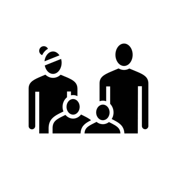 Familierecht woordenboek hiëroglief pictogram vector illustratie — Stockvector