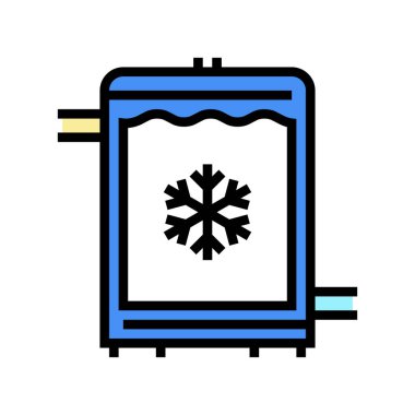 Buzdolabı peyniri yapım rengi vektör illüstrasyonu