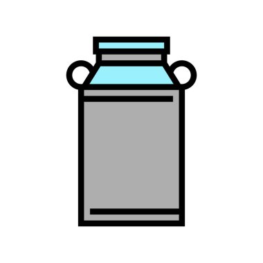 süt renk ikonu vektör illüstrasyonu