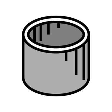 Somut renk ikonu vektör illüstrasyonu